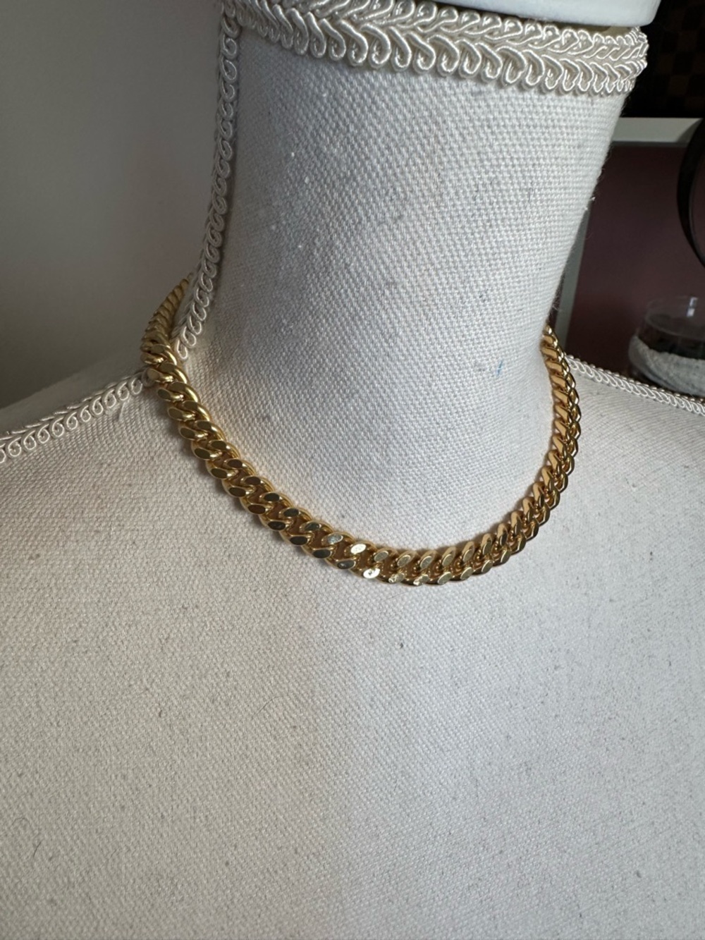 Electric Picks Polished Gold Cuban Link Necklace
